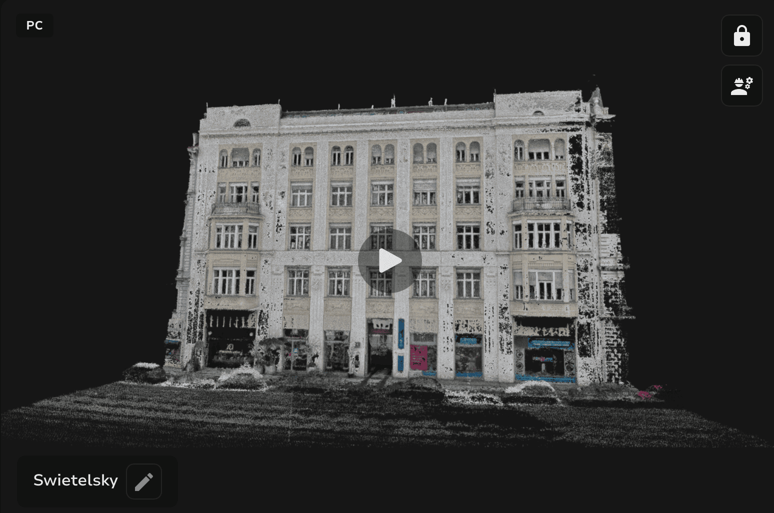 3D-Modell Zinshaus AeroSurvey Kamil Lagun