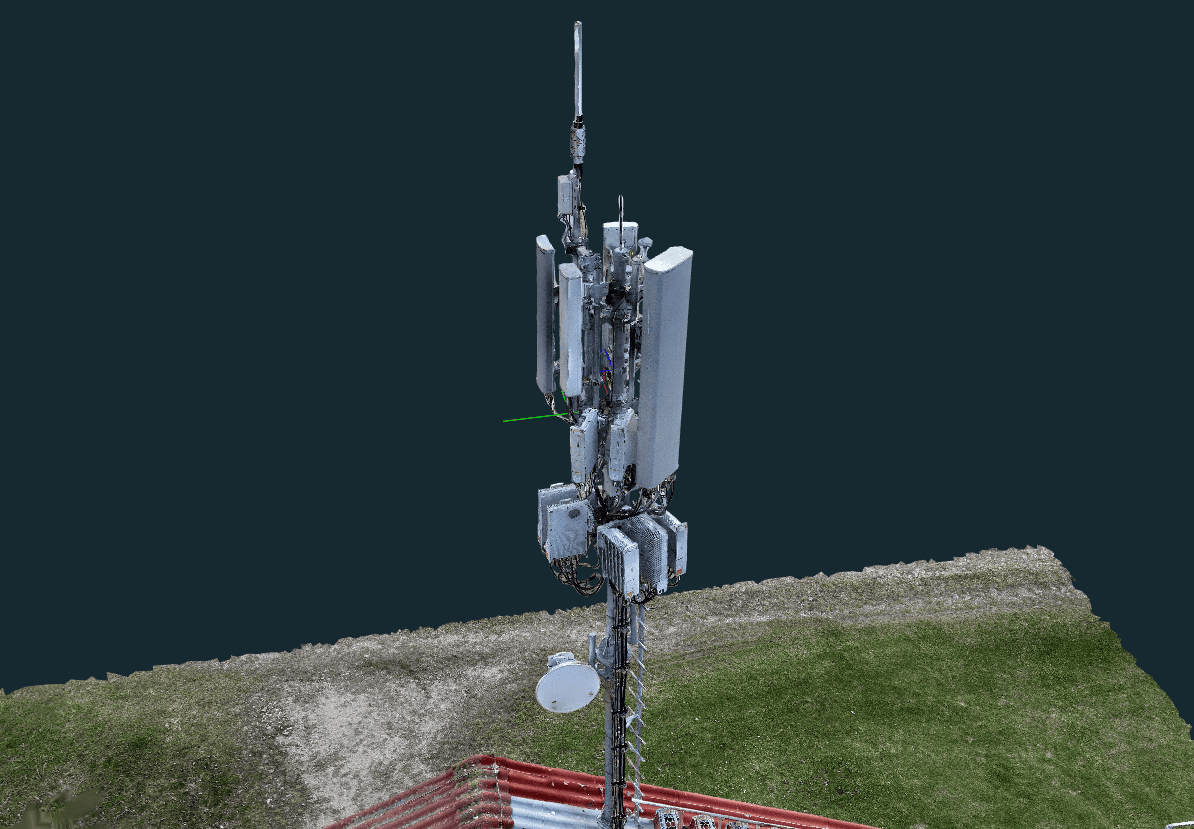 3D Modell Funkmast mittels Drohne AeroSurvey Kamil Lagun